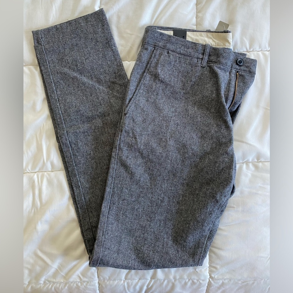 Mens JCrew 484 slim stretch pants